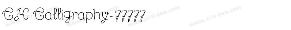 CK Calligraphy字体转换